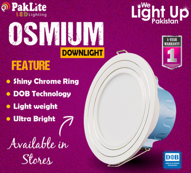 Pack of 3 LED DL Osmium 7W 3/4"