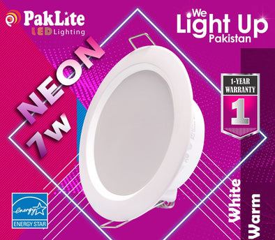 Pack of 3 Paklite LED Neon 7W 3"