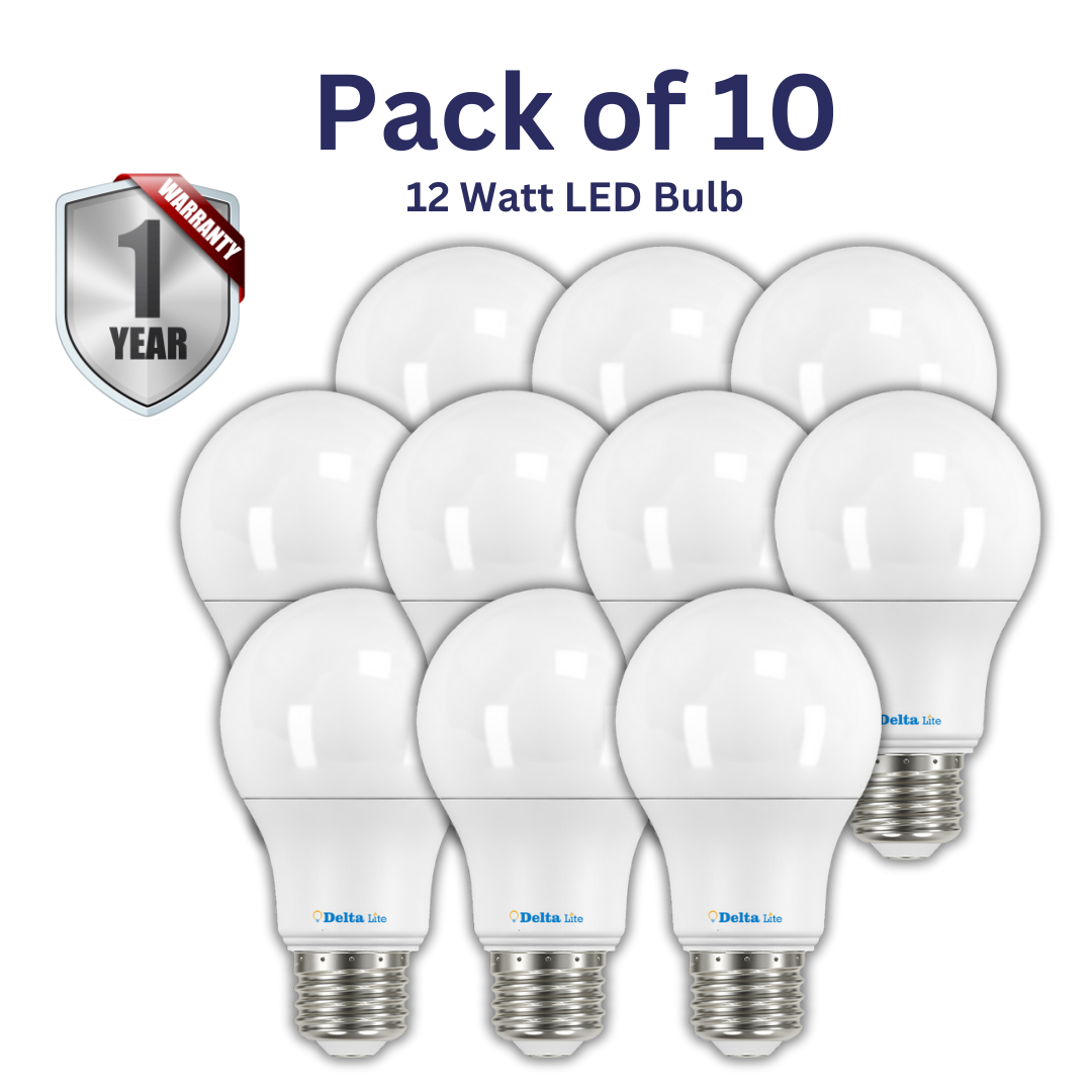 DELTALITE 12 W LED BULBS PACK OF 10