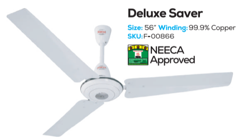 Neeca Fans BELVIN DELUXE SAVER (50 WATT NEECA APPROVED) - Pak Friends Enterprises